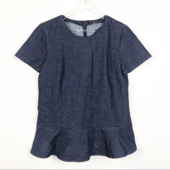 Banana Republic Tops - Banana Republic denim peplum top
